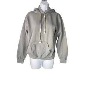 Paperbacks Womens‎ Hoodie Pullover in Gray Size Small